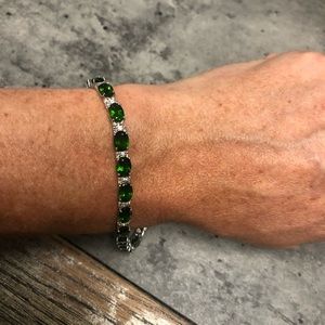 Chrome Diopside Tennis Bracelet